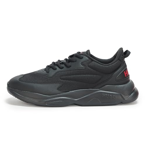 Image of Hugo Men's Running Style Sneakers with Thick Rubber Sole