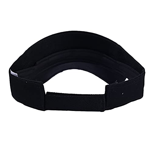 10 Pack Unisex Sports Sun Visor Adjustable Cap Sun Visor Hat Baseball Tennis Golf Sun Cap For Men Women (Black) #TOP2