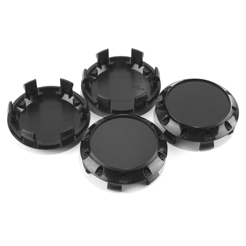 HowioZil 4Pcs 2.95" Black Wheel Center Caps OD 2.95"(75mm) ID 2.68"(68mm)
