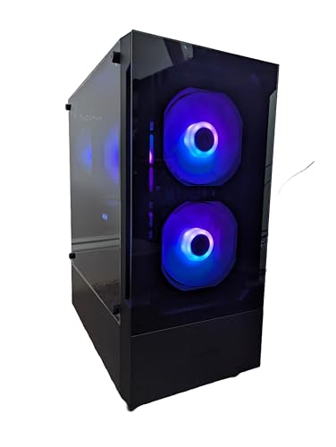 Centaurus Andromeda B9 Gaming PC, AMD Ryzen 7 7800X3D 8-Core, Radeon RX 9060 XT 16GB, 2TB NVME SSD, 32GB DDR5 RAM, Win 11 Pro, WiFi, RGB LEDs, Glass. Custom Built Performance Gaming Desktop Computer