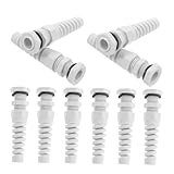 SEWOART 10pcs Nylon Wire Connectors Cable Gland Connector Twist Resistant Design Secure Locking Industrial Automation Outdoor Use Robust Construction