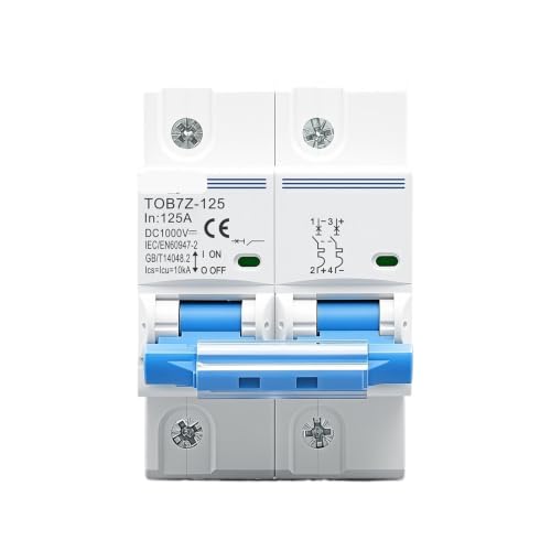 Interrupteur principal DC 125A courbe C pour sécuriser les batteries solaires
