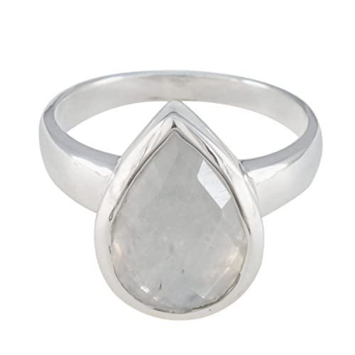Bijoux anciens bague poire en argent qui ne ternit pas