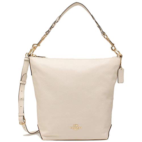 Coach Women's Leather Abby Duffle Shoulder Bag (Chalk)