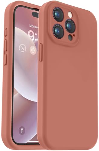 Vooii Compatible with iPhone 15 Pro Max Case, Upgraded Premium Silicone, [Camera Protection] [Soft Anti-Scratch Microfiber Lining] Shockproof Phone Case for iPhone 15 Pro Max 6.7 inch - Caramel - image 1