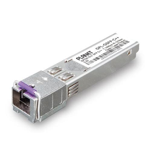 Planet Nadajnik-odbiornik GPON OLT SFP (klasa C ++, moc optyczna:, W125745021 (klasa C++, moc optyczna: 4,5 dBm ~ 10dBm, pobieranie 2,5 g/przesyłanie 1,25G, TX: 1490 nm, RX: 1310 nm) - 20 km GPON OLT)