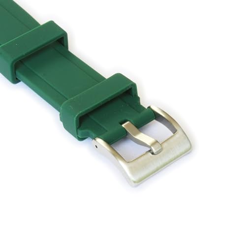 Image of WAMD Curved End Silicone Rubber Watch Straps - 18mm, 19mm, 20mm, 21mm, and 22mm Watch Straps for Watches.
