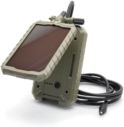 The Surprising Benefits of Solar-Powered Trail Cameras You Need to Know 1 Stealth Cam Durable Sol-Pak Solar Battery Pack, 12V Solar Power Panel, Rechargeable Battery & 10ft Insulated Cable, Compatible with All Wireless/Cellular Trail Cameras - 3000 mAh