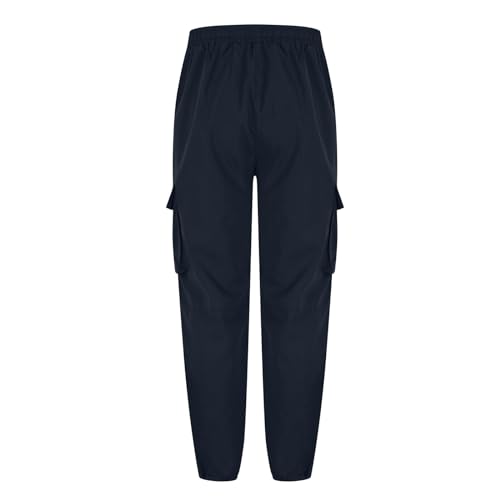 Men Cargo Pants with Pockets Baggy Casual Outdoor Hiking Athletic Joggers Sweatpants Fall Winter Straight Leg Trouser2