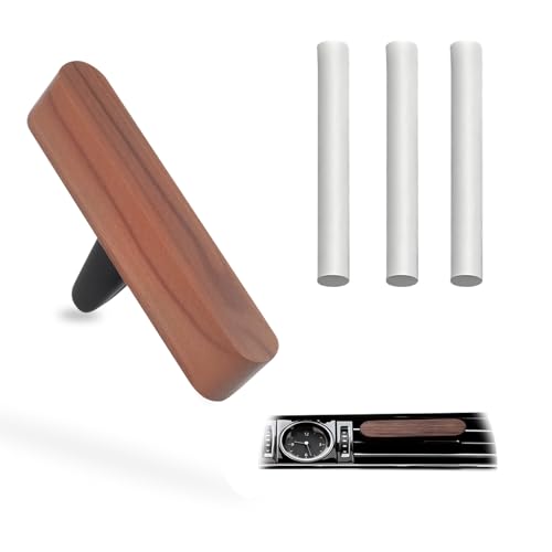 MILAKE Natural Wood Car Air Freshener Perfume Vent Clip, Essential