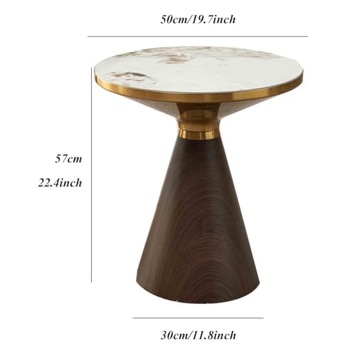 Table basse ronde et table de nuit avec rangement pour le salon et la chambre