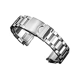 BEUAOCK Compatible con Tissot T125 Speed ​​Date 1853 Correa de reloj de acero inoxidable Pulsera de repuesto de 22 mm T125617A Correa de cadena de acero Samurai negra(Sliver)