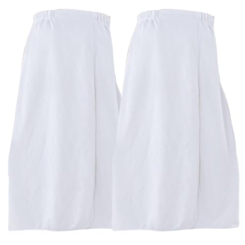 Bata de spa para mujer de alta absorción, toallas blancas duraderas de microfibra, set de 2 2