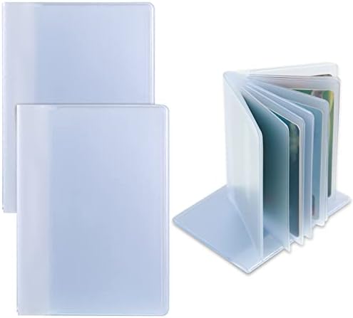 Lot De 2 Inserts Triples Pour Portefeuille - Plastique Transparent, 6 Pages - Fabriqué Aux USA