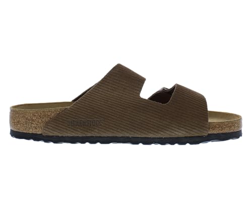 Image of Birkenstock Arizona Unisex Shoes Size 13, Color: Corduroy Espresso-Brown