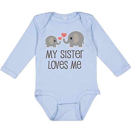 Image of inktastic My Sister Loves Me Long Sleeve Creeper