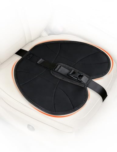 SILVIP Pregnancy Seat Cushion Cover Car Front Seat Cover with Strap Adjuster for Pregnant Women Expectant Mothers & Abdominal Recovery Relieves Pressure Improves Comfort (Black)