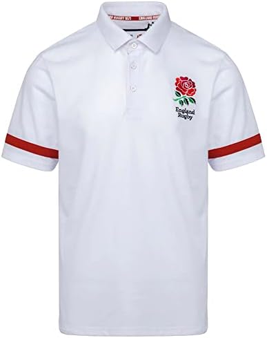 GIFTS 4 ALL Official England RFU Rugby Polo Shirt, England RFU Rugby Polo Shirt, England Rugby Polo