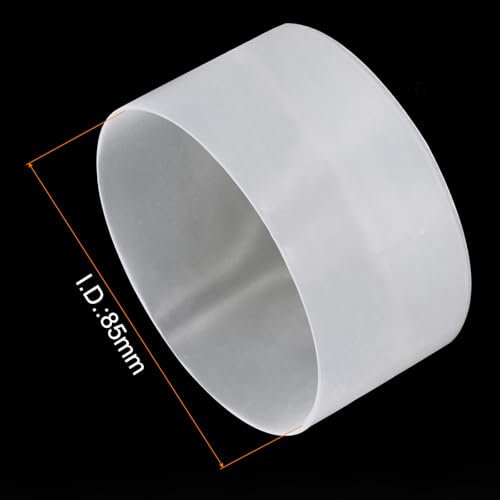 Image of uxcell 2pcs Rubber End Caps 85mm ID Vinyl Round Tube Bolt Cap Cover Screw Thread Protectors Clear, 50mm Height