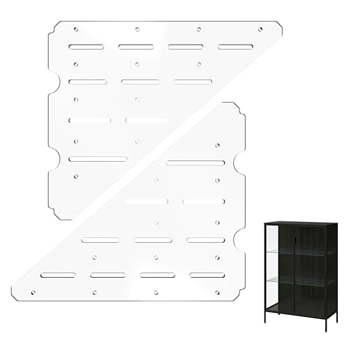 LUVCOSY Acrylic Shelf for Rudsta Cabinet, 8mm, 2 Pack