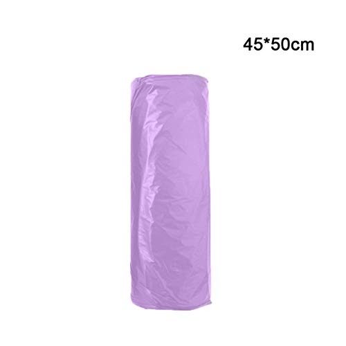 TINGS 100Pcs biodegradable household garbage bags classified disposable toilet cleaning kitchen trash bags thicker plastic bags Break,purple