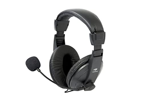 Headset C3Tech PH-60BK Voice ComFort Preto - Com Microfone Integr...
