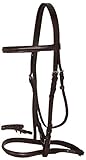 Acerugs Brown Black Raised Horse English Bridle Stitched (Brown)