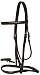 BROWN BLACK RAISED HORSE ENGLISH BRIDLE STITCHED (Brown)