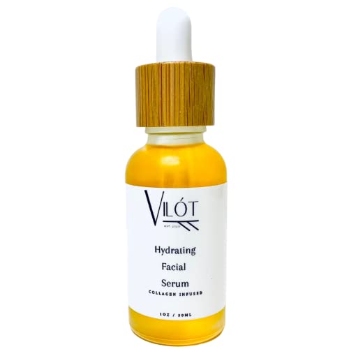 Vilot Skin Anti-Aging Hydrating Facial Serum For Dry Skin, Collagen Serum For Face, Brightening Serum For Restorative Glow, Dark Spot Serum, Non-Comedogenic 1Oz #TOP25