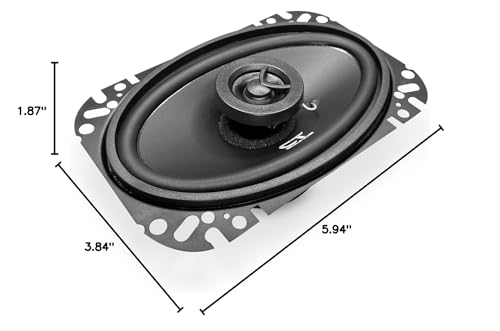 CT Sounds BIO-4X6-COX 4x6 Inch Coaxial Car Speakers, 160 Watts Max, Pair