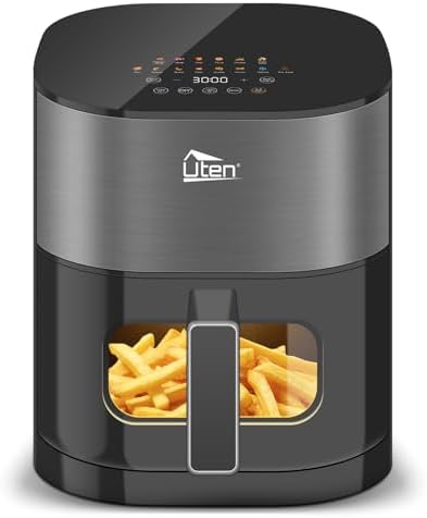 Uten Doble Resistencia Freidora de Aire 5,5 L con Ventana, Pantal...