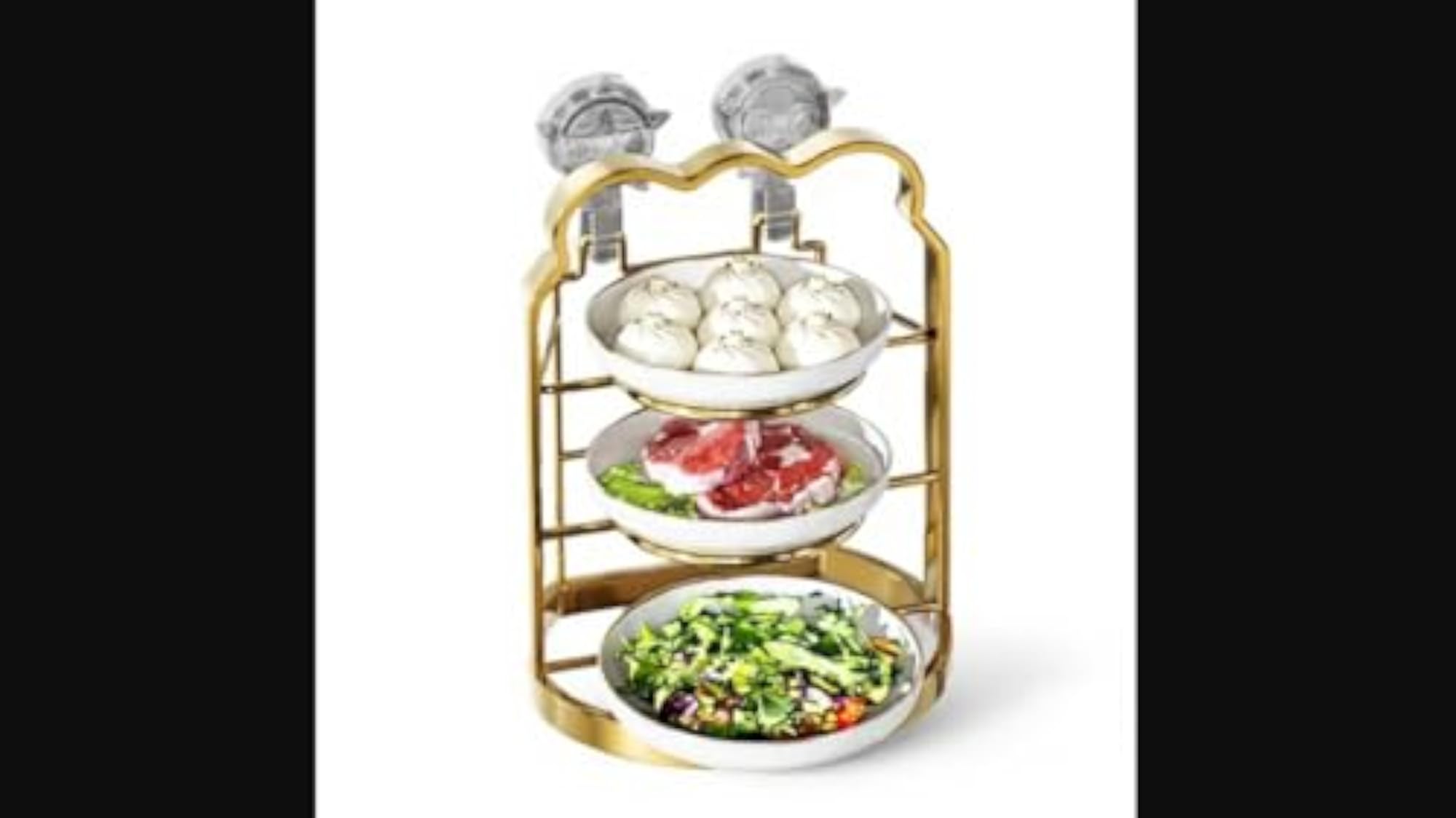 Stainless Steel Kitchen Storage Rack, Multi-Tier Organizer