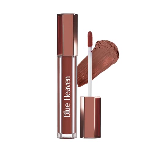 Image of Blue Heaven Roseate Lip Cream | Light Weight Mousse Texture | Hydrating & Plumping Liquid Lipstick for women | Enriched with Peptides, Hyaluronic Acid & Cocoa Butter | Classic Brown | 3.5ml