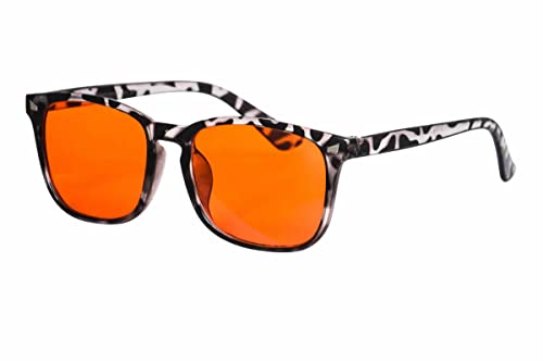 Gafas de luz azul SHINU con filtro naranja que bloquea el 99.9% de radiación digital