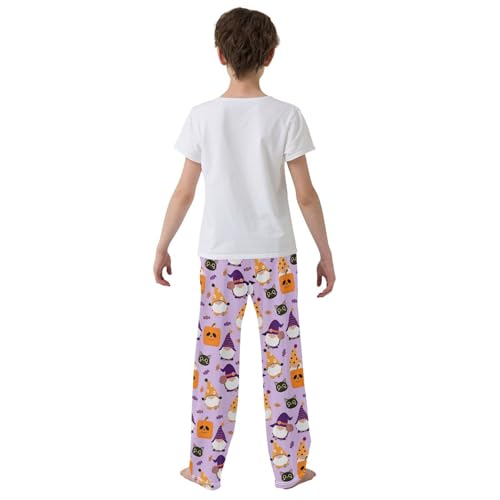 Gnome and Candy Boys Long Pants Soft Trousers Elastic Waist Kids Lounge Bottoms with Pockets S-XL3