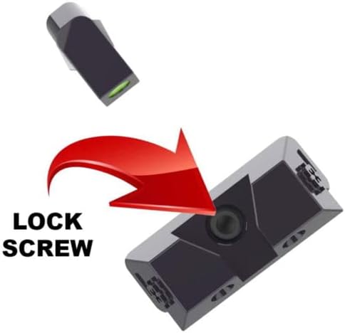 Cross Armory - Fiber Sights Compatible with Glock - Standard Height - Black