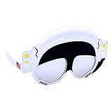 Sun-Staches Astronaut Shades Costume Party Sunglasses UV400 White, Gray