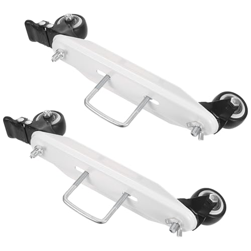 Support de poulie mobile Mikinona en U pour déplacer votre radiateur lourd sans rayer le sol