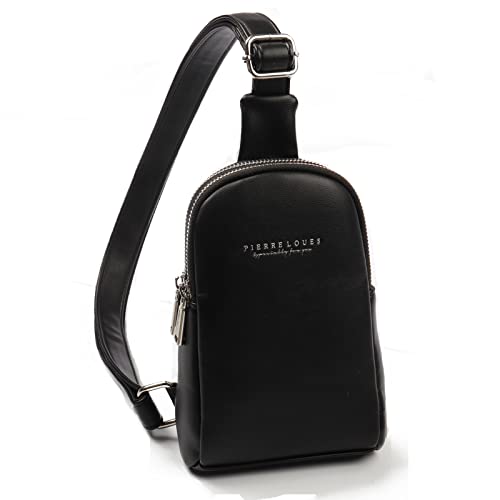 Crossbody Sling Bags for Women & Men Small Travel Hiking Sling Backpack Purse Chest Bag Daypack PU Leather Cross Body Bag Cell Phone Purses and Handbags Shoulder Bag for Teen Girls