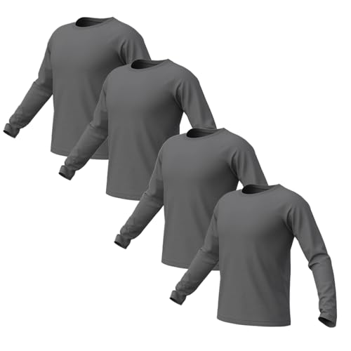 Kit com 04 Camisetas Proteção UV Masculina UV50+ Secagem Rápida Cores - Cinza - P