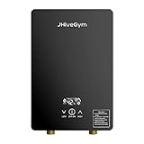 JHiveGym Electric Tankless Water Heater,110V Under Sink With Remote Control,4500W Digital Display On Demand Hot Water Heater