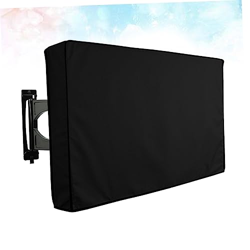 Housse de protection pour téléviseur extérieur étanche écran noir - 2