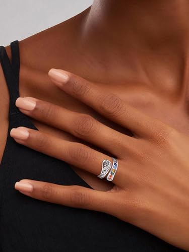 Bague chakra femme argent ajustable bijoux guérison - 3