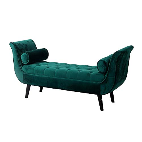 Feixunfan Schuhbank Velvet Fußbank Pouffe Stuhl Bettfußbank Bank Schuh