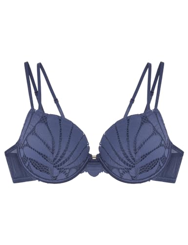 Women'secret Beautiful Sujetador clásico aro Relleno, Azul (Medio), 90B para Mujer