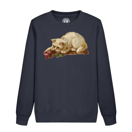 Sweatshirt chat blanc persan pour enfant | Vêtement mignon art
