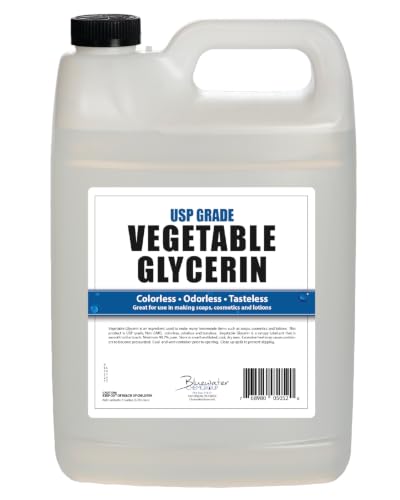Vegetable Glycerin - 1 Gallon - All Natural, USP Grade - Premium Quality Liquid Glycerin, Excellent Emollient Qualities, Amazing Skin and Hair Benefits, DIY Beauty Products