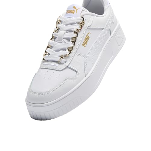 Image of PUMA Womens Carina Street Blingbling Lace Up Sneakers Shoes Casual - White