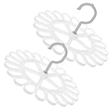 SOLUSTRE 2pcs Multi-Functional Plastic Socks Drying Rack Space-Saving Hanger for Underwear Bras and Scarves for Home Use All Seasons