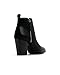ALDO Women's Noemieflex Block Heel Ankle Boot, Black Leather, 7.5